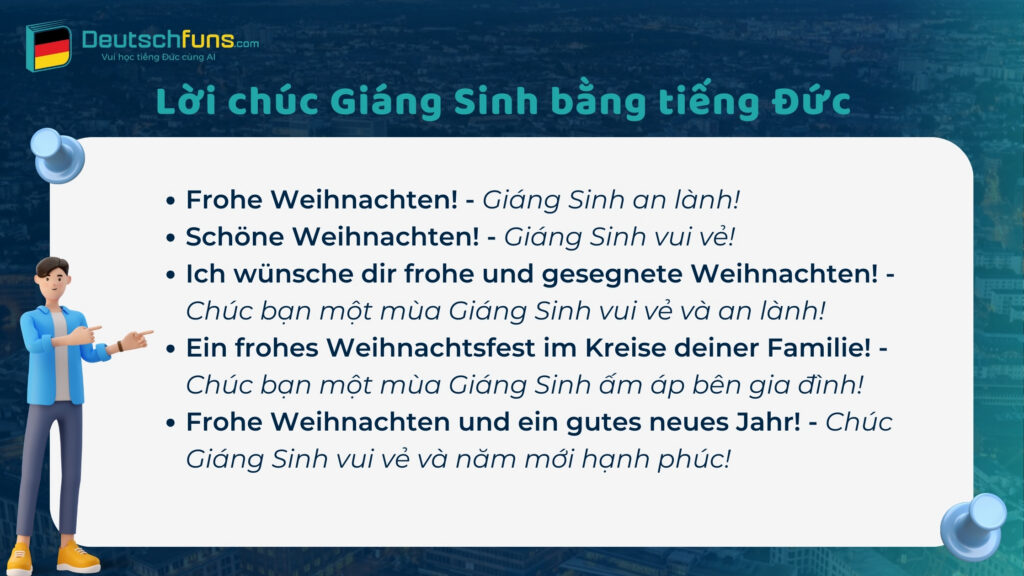 Từ vựng tiếng Đức chủ đề Giáng Sinh