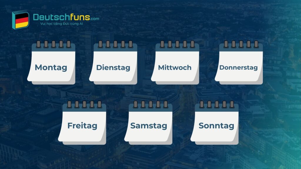 các thứ trong tiếng đức