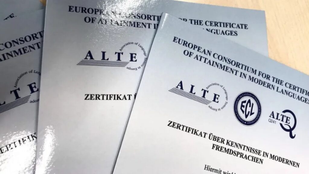 các chứng chỉ tiếng đức
