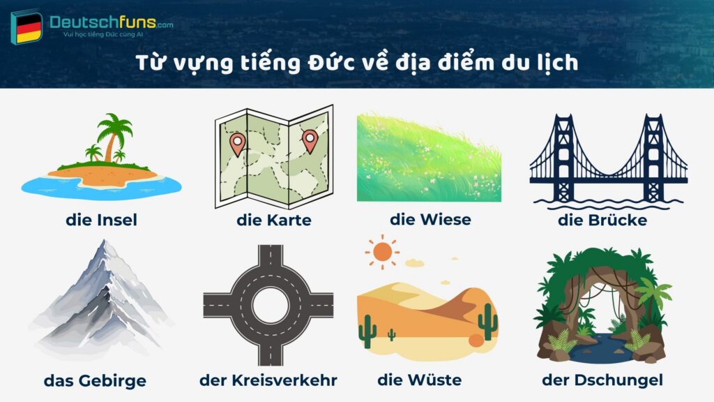 từ vựng tiếng đức chủ đề du lịch
